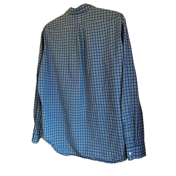 Ralph Lauren Mens Classic Fit Blue & Green Plaid Button-Down Shirt XXL - Picture 3 of 10